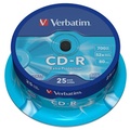 Verbatim CD-R, 43432, Extra Protection, 25-pack, 700MB, 52x, 80min., 12cm, bez monosti potisku, cake box, pro archivaci dat