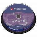 Verbatim DVD+R, Matt Silver, 43498, 4.7GB, 16x, spindle, 10-pack, bez monosti potisku, 12cm, pro archivaci dat