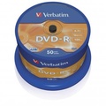 Verbatim DVD-R, Matt Silver, 43548, 4.7GB, 16x, spindle, 50-pack, bez monosti potisku, 12cm, pro archivaci dat
