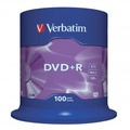 Verbatim DVD+R, Matt Silver, 43551, 4.7GB, 16x, spindle, 100-pack, bez monosti potisku, 12cm, pro archivaci dat