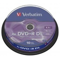 Verbatim DVD+R DL, Double Layer Matt Silver, 43666, 8.5GB, 8x, spindle, 10-pack, bez monosti potisku, 12cm, pro archivaci dat