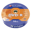 Verbatim DVD-R, Matt Silver, 43729, 4.7GB, 16x, cake box, 10-pack, bez monosti potisku, 12cm, pro archivaci dat