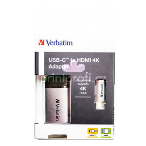 USB (3.1) hub 1-port, 49143, ed, dlka kabelu 10cm, Verbatim, 1x HDMI