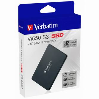 Interní disk SSD Verbatim interní SATA III, 512GB, Vi550, 49352, 560 MB/s-R, 535 MB/s-W