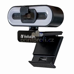 Verbatim Full HD Webkamera 2560x1440, 1920x1080, USB 2.0, ern, Windows, Mac OS X, Linux kernel, Android Chrome, FULL HD, 30 FPS