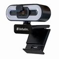 Verbatim Full HD Webkamera 2560x1440, 1920x1080, USB 2.0, ern, Windows, Mac OS X, Linux kernel, Android Chrome, FULL HD, 30 FPS