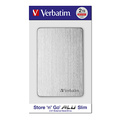 Verbatim extern pevn disk, Store,n,Go ALU Slim, 2.5", USB 3.0, 2TB, 53666, stbrn