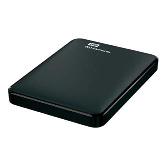 Western Digital externí pevný disk, Elements Portable, 2.5&quot;, USB 3.0 (3.2 Gen 1), 1TB, WDBUZG0010BBK, černý
