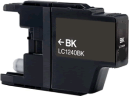 4x Brother LC-1240BK black černá kompatibilní inkoustová cartridge pro tiskárnu Brother