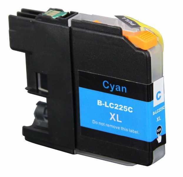 Brother LC225C cyan cartridge modrá azurová kompatibilní inkoustová náplň pro tiskárnu Brother