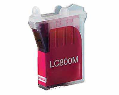 Brother LC800M magenta purpurová červená kompatibilní inkoustová cartridge pro tiskárnu Brother