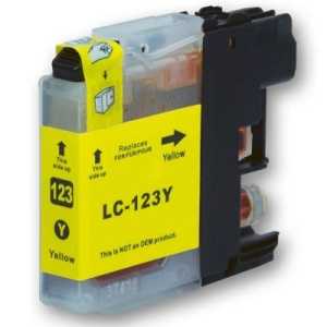 Brother LC123 Y yellow cartridge žlutá kompatibilní inkoustová náplň pro tiskárnu Brother