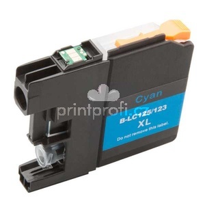 Brother LC125 XL cyan cartridge modr azurov kompatibiln inkoustov npl pro tiskrnu Brother MFCJ4710DW