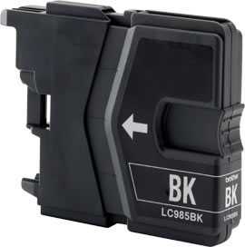 4x Brother LC985bk black cartridge černá kompatibilní inkoustová náplň pro tiskárnu Brother