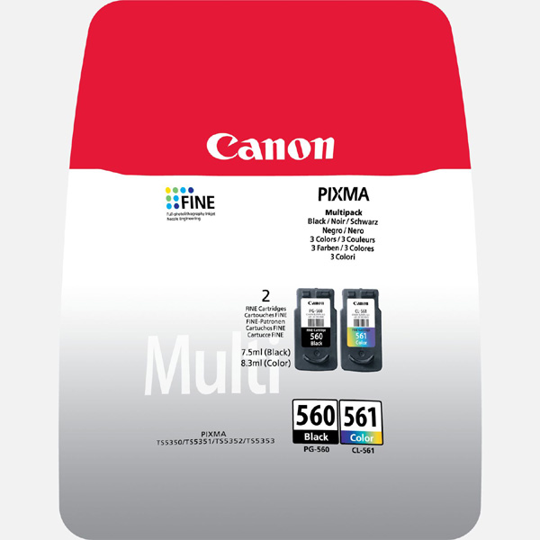 originál Canon PG560/CL561 multipack, black/color, 3713C006 černá/barevná - inkoustové náplně do tiskárny
