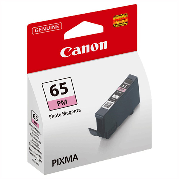 originál Canon CLI-65PM, photo magenta, 12.6ml, 4221C001 fotografická purpurová inkoustová náplň pro tiskárnu