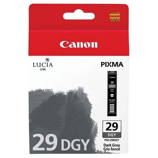 originál Canon PGI29, dark grey, 4870B001 tmavá šedá inkoustová náplň pro tiskárnu