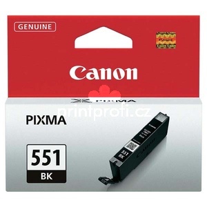 originl Canon CLI551BK, black, 7ml, 6508B001 ern inkoustov npl pro tiskrnu Cartridge Canon