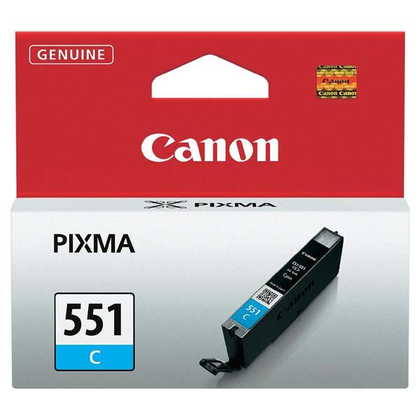originál Canon CLI551C, cyan, 7ml, 6509B001 modrá inkoustová náplň pro tiskárnu