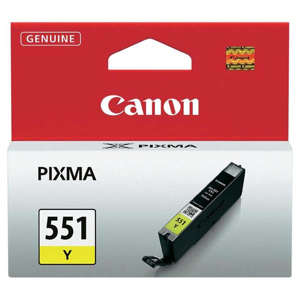 originál Canon CLI551Y, yellow, 7ml, 6511B001 žlutá inkoustová náplň pro tiskárnu