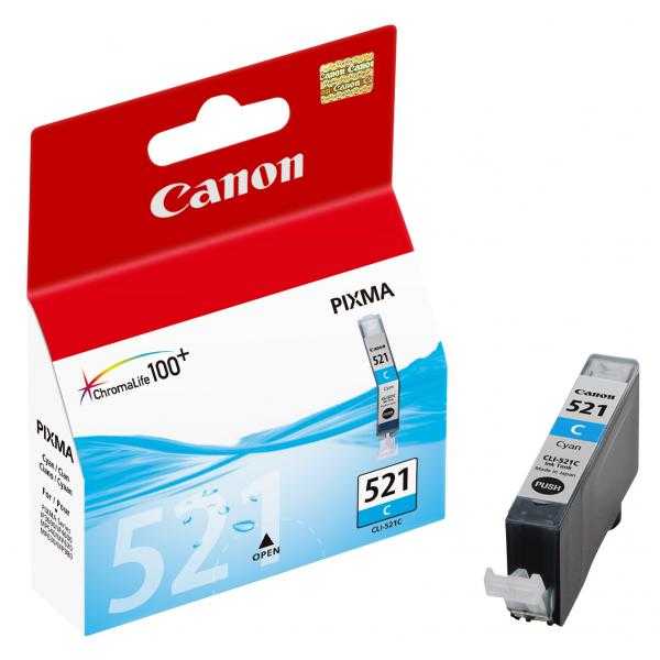 originál Canon CLI-521c cyan cartridge modrá originální inkoustová náplň pro tiskárnu Canon