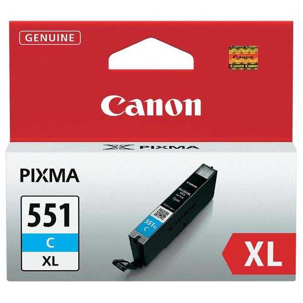 originál Canon CLI-551c XL cyan cartridge modrá azurová originální inkoustová náplň pro tiskárnu Canon