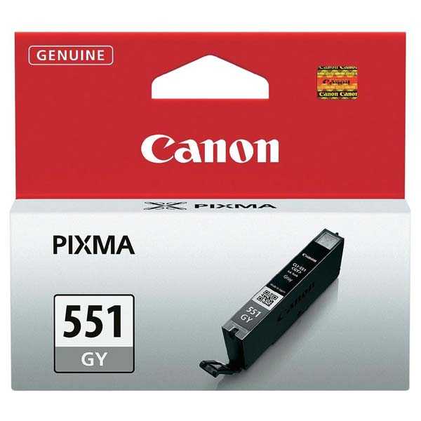 originál Canon CLI-551gy grey cartridge šedá originální inkoustová náplň pro tiskárnu Canon