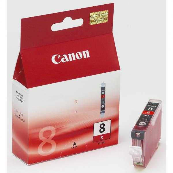 originál Canon CLI-8R red cartridge červená s čipem originální náplň pro tiskárnu Canon