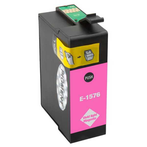 Epson T1576 magenta cartridge světlá purpurová kompatibilní inkoustová náplň pro tiskárnu Epson