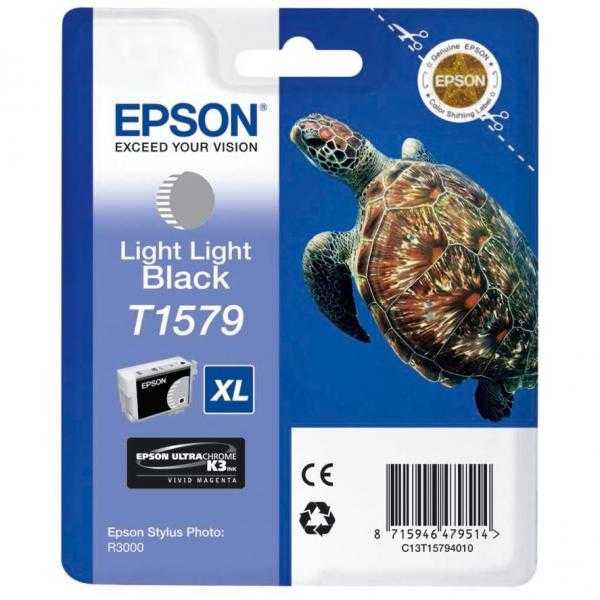 originál Epson T1579 light light black cartridge světlá černá originální inkoustová náplň pro tiskárnu Epson