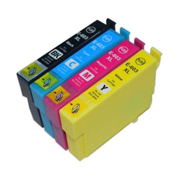 sada Epson 603 XL (603 BK XL, 603 C XL, 603 M XL, 603 Y XL) cartridge kompatibilní inkoustové náplně pro tiskárnu Epson