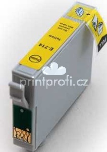Epson T0714 yellow cartridge, žlutá kompatibilní inkoustová náplň pro tiskárnu Epson