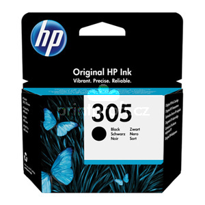originl HP 305 BK (3YM61AE) black ern originln inkoustov cartridge pro tiskrnu HP DeskJet Plus 4152