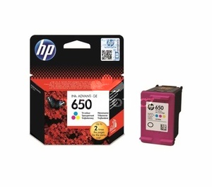 originl HP 650 color (CZ102AE) barevn cartridge originln inkoustov npl pro tiskrnu HP DeskJet Ink Advantage 1015