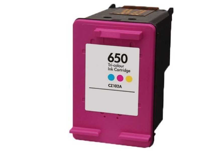 HP 650 color XXL (CZ102AE) 17 ml barevná cartridge kompatibilní inkoustová náplň pro tiskárnu HP