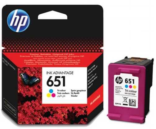 originál HP 651 color (C2P11AE) barevná cartridge originální inkoustová náplň pro tiskárnu HP