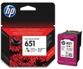 originl HP 651 color (C2P11AE) barevn cartridge originln inkoustov npl pro tiskrnu HP