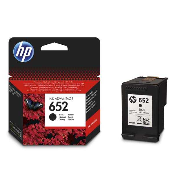originál HP 652 BK (F6V25AE) black černá originální inkoustová cartridge pro tiskárnu HP