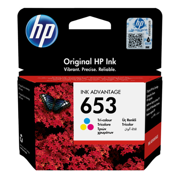 originál HP 653 color (3YM74AE) barevná cartridge originální inkoustová náplň pro tiskárnu HP