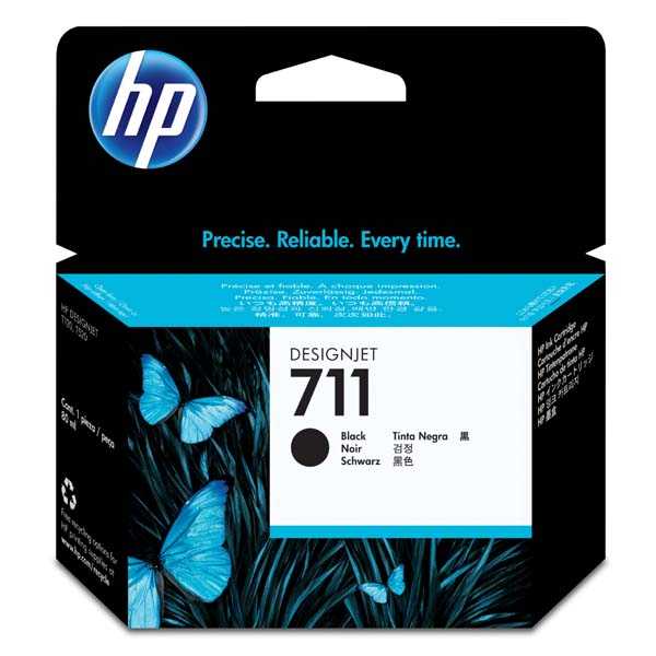originál HP 711 (CZ133A) 80 ml black cartridge černá inkoustová originální náplň pro tiskárnu HP