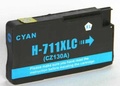 HP 711 (CZ130A) cyan cartridge modrá azurová inkoustová kompatibilní náplň pro tiskárnu HP