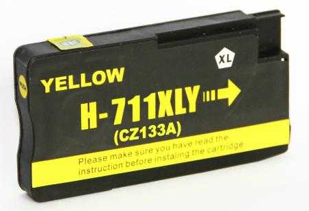 HP 711 (CZ132A) yellow cartridge žlutá inkoustová kompatibilní náplň pro tiskárnu HP