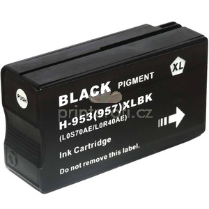 HP 953XL BK L0S70AE black cartridge ern kompatibiln inkoustov npl pro tiskrnu HP OfficeJet Pro 8740