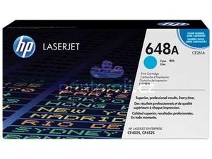 originl HP CE261A, HP 648A (11000 stran) cyan modr azurov originln toner pro tiskrnu HP Color LaserJet Enterprise CP4520dn
