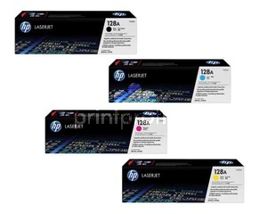 originln sada HP 128A - (HP CE320A, CE321A, CE322A, CE323A) - 4x originln tonery pro tiskrnu HP HP CE320A, HP 128A - black ern
