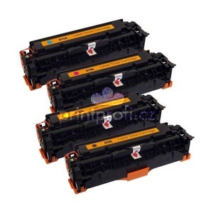 sada 4x toner HP CE410X, CE411A, CE412A, CE413A (HP 305A) kompatibiln tonery pro tiskrnu HP LaserJet Pro 300 M351a