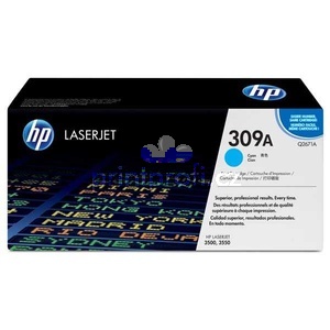 originl HP Q2671A, HP 309A cyan modr azurov originln toner pro tiskrnu HP Color LaserJet 3500n