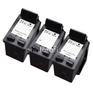 3x HP 21XL (C9351CE) black cartridge ern kompatibiln inkoustov npl pro tiskrnu HP OfficeJet 4353