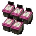 5x HP 300XL color (CC644EE) inkoustová kompatibilní barevná cartridge pro tiskárnu HP HP 300 XL (CC641EE