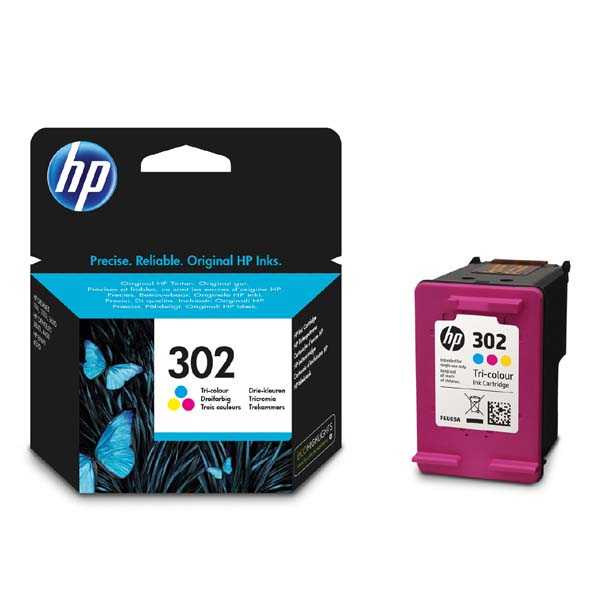 originál HP 302 (F6U65AE) color barevná cartridge originální inkoustová náplň pro tiskárnu HP